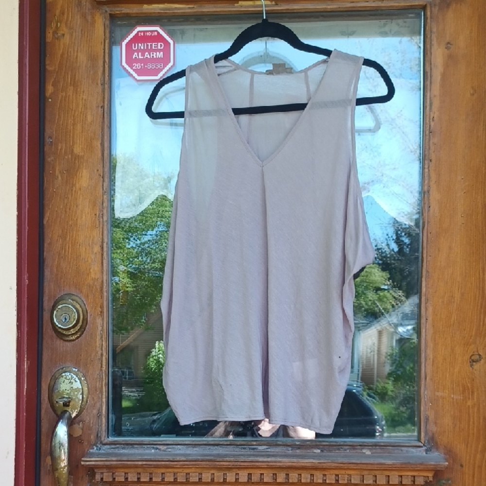 Helmut Lang Purple Relaxed Tank Top